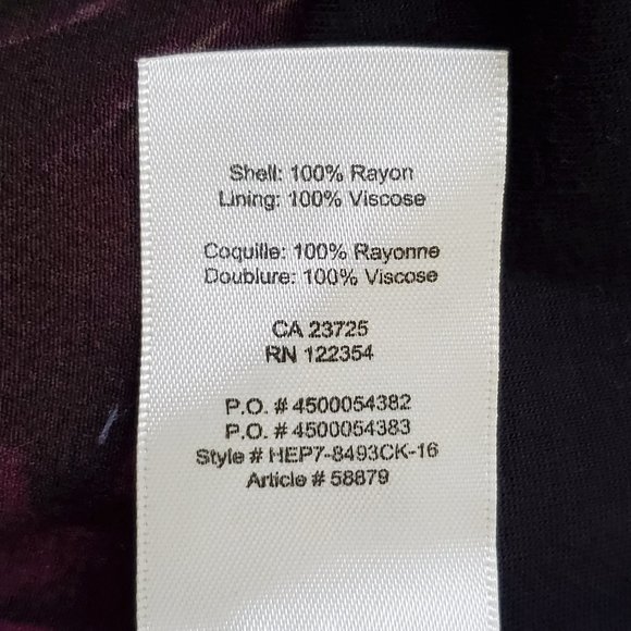 Wilfred Free Watercolor Leaf Pattern Pullover Shift Dress Size XS - Picture 11 of 12